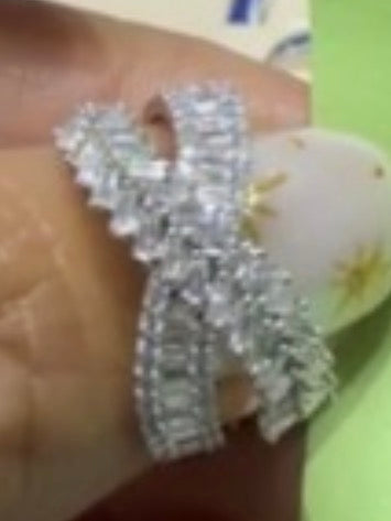 Tapered Baguette, Baguette, and Round Cut Diamond Ring