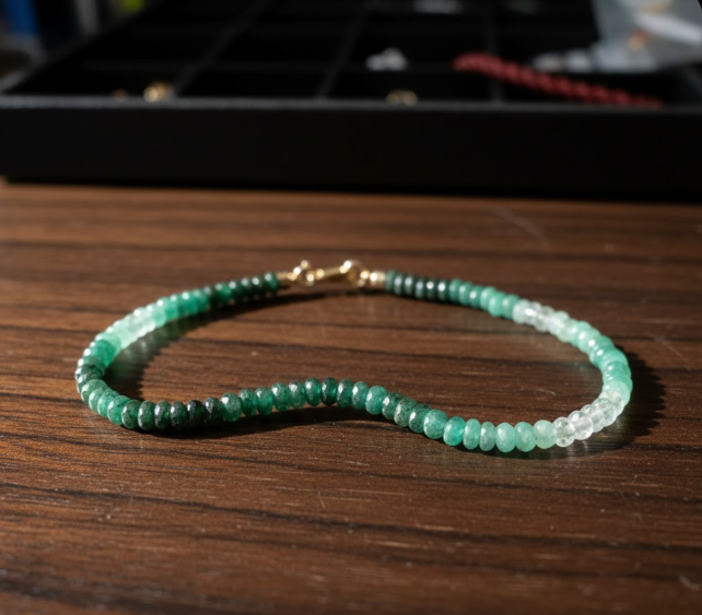 Green Ombré Sapphire Bracelet